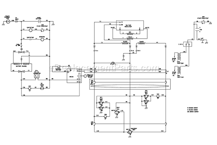 Page E Diagram and Parts List for 030382-0  Briggs and Stratton Generator